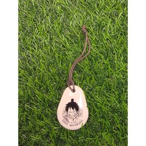 One Piece Monkey D. Luffy Ceramic Charm Promo Accessory Cream Phone Strap